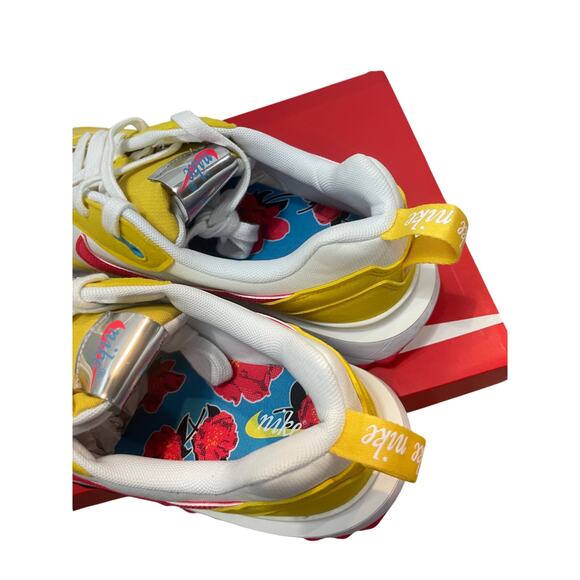 NIKE AIR MAX DAWN SNEAKERS RUNNING VIVID SULFUR RED SZ 10 MEN ATHLETIC ATHEISURE - Picture 14 of 16